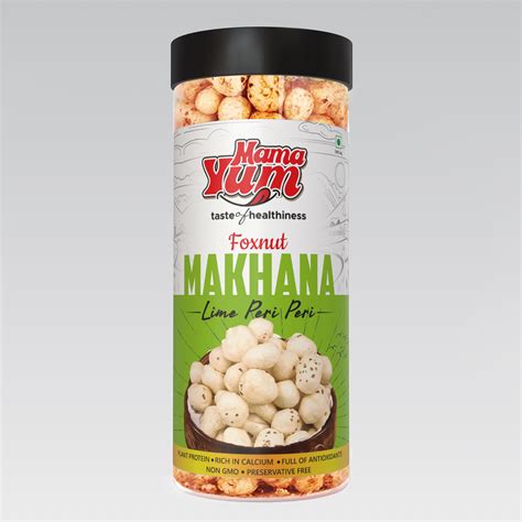 MamaYum Lime Peri Peri 90g Jar Makhana Snacks – MAMAYUMFOODS