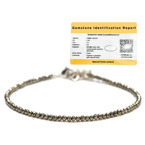 Raw Pyrite Anklet - Attract Wealth & Positive Energy