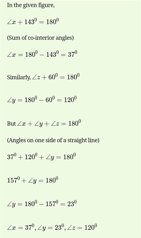 8- Calculate the measure of each lettered angle in the following figure ...