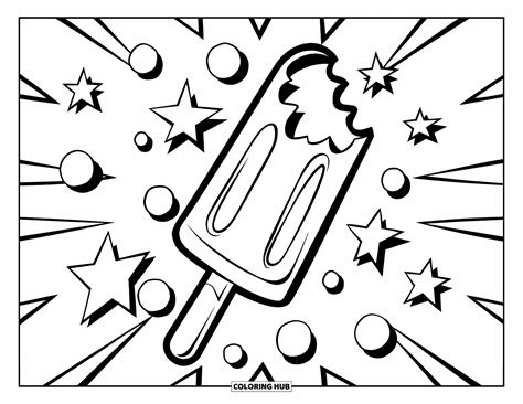 Popsicle Coloring Pages For Kids