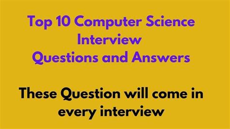 Image result for Lecture Computer Science Interview Questions