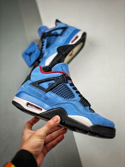 P450 S2纯原 Travis Scott x Air Jordan 4 aj4TS蓝麂皮 -GDF档口-潮流干货