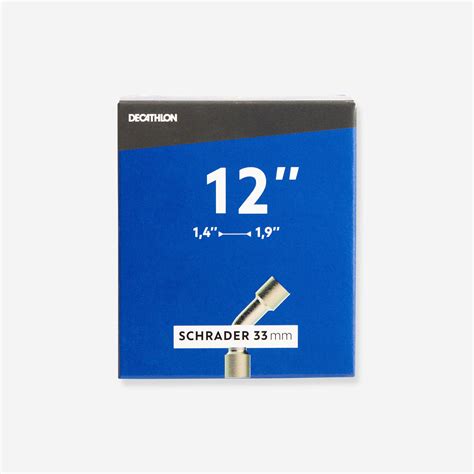 12" x 1.4 to 1.9 Bent Schrader Valve Inner Tube