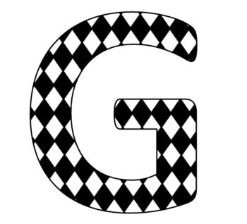 Bulletin Board Letters: Diamond Pattern Small by Math Tastic Puzzles