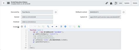 Image result for ServiceNow Background Script Count