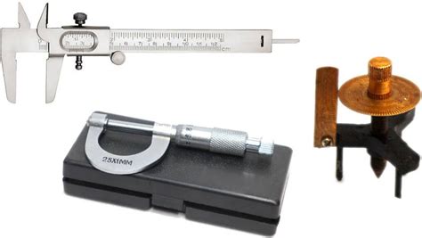 THE LABWORLD Vernier caliper 12.5 cm+screw gauge0-25mm+ spherometer ...