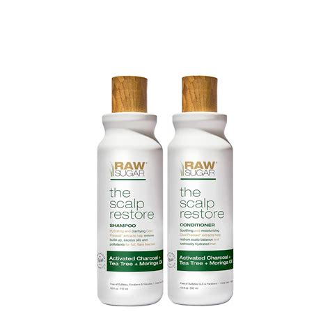 Amazon.com : Raw Sugar Scalp Restore Hair Care Bundle, Tea Tree Shampoo ...
