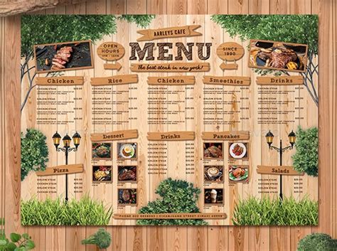Image result for Rustic Menu Looks
