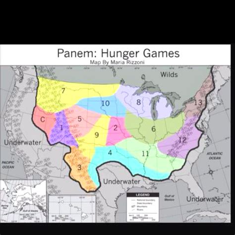 Map of Panem from The Hunger Games! | Hunger games map, Hunger games ...