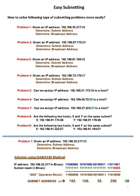 Image result for Subnetting Problems in Computer Networks
