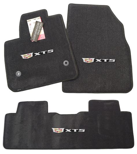 2017-2025 Cadillac XT5 Jet Black Floor Mats 3 Logos Nice Premium 32oz ...