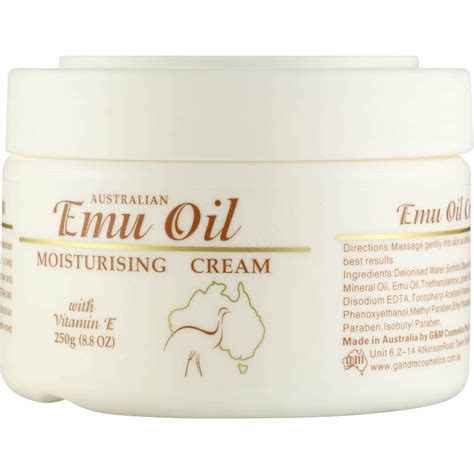 Australian Emu Oil Moisturising Cream With Vitamin E 250g | Woolworths
