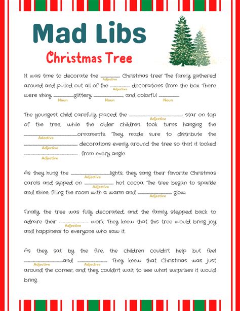 5 Christmas Mad Libs For Kids (Free Printables)