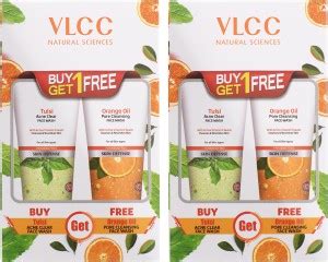 VLCC Tulsi Acne with FREE Orange Oil - B1G1 (Pack of 2) Face Wash ...
