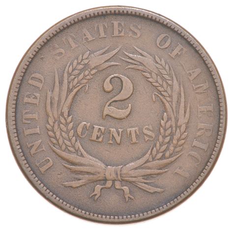 TWO CENT - 1867 US TWO 2 Cent Piece - First Coin with In God We Trust ...