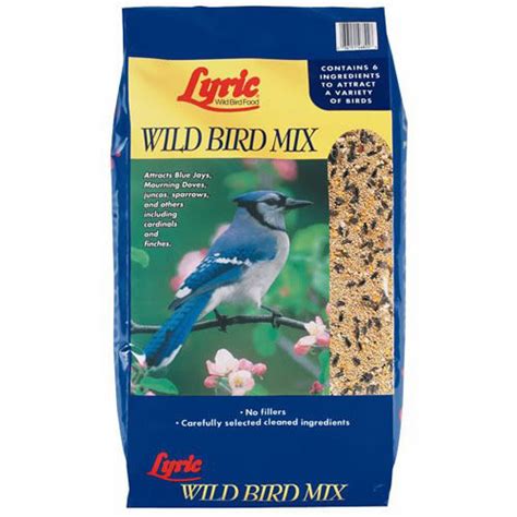 Lyric Wild Bird Mix Bird Seed, Bird Food for Outside Feeders, 40 lb ...