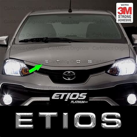 CarMetics Etios 3D Letters (3D Stickers 3D Logo 3D Emblem for Etios ...
