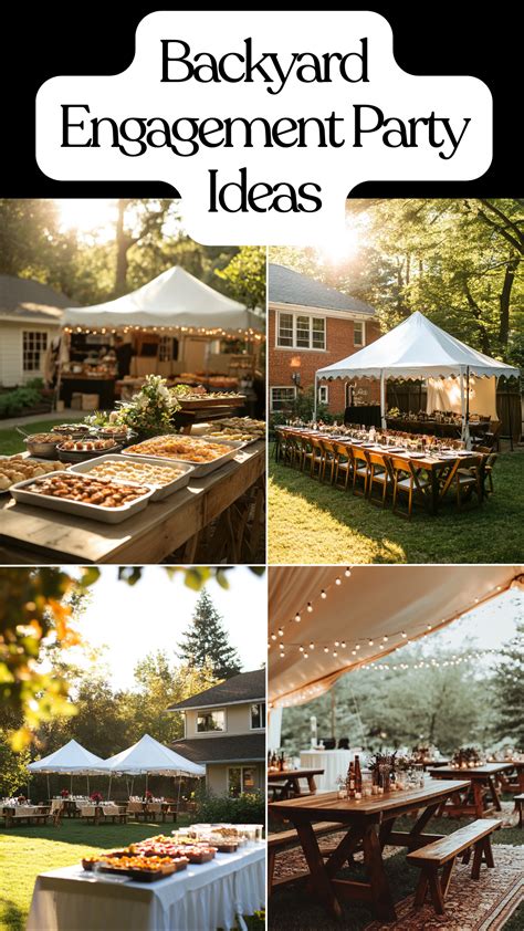 Backyard Engagement Party Ideas for Every Season and Style | Engagement ...