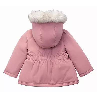 Baby Girl Rokka&Rolla Puffer Jacket With Sherpa Fleece Lining