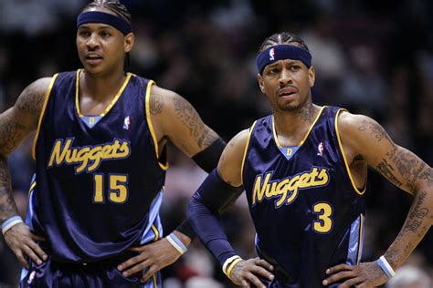 Download Carmelo Anthony Allen Iverson Nuggets Wallpaper | Wallpapers.com
