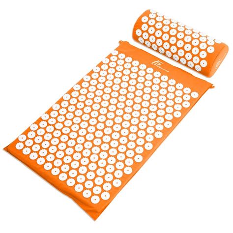 ProSource Acupressure Mat and Pillow Set for Back/Neck Pain Relief and ...