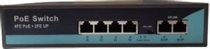RAMEX 4-Port PoE, 10/100Mbps, 2 Uplinks, 65W, Realtek, Metal Shielded 4 ...