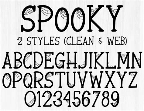 Spooky Halloween Web Font SVG TTF Spider Web Font Letters - Etsy Singapore