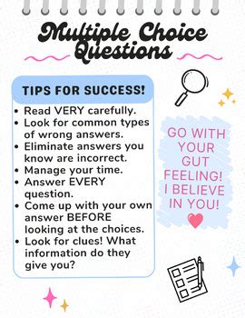 Multiple Choice Tips 的图像结果