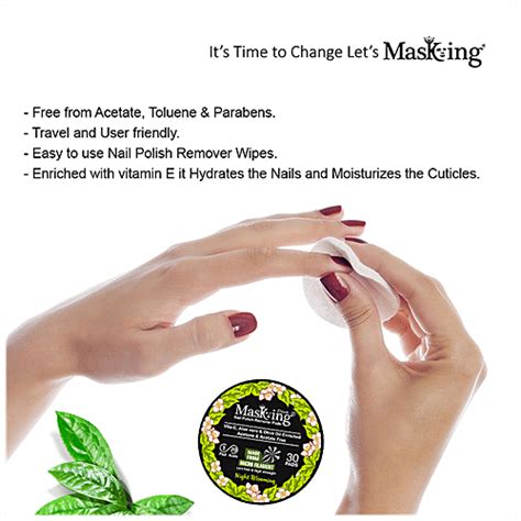 Buy MasKing Nail Polish Remover Pads Online at Best Price of Rs 110 ...