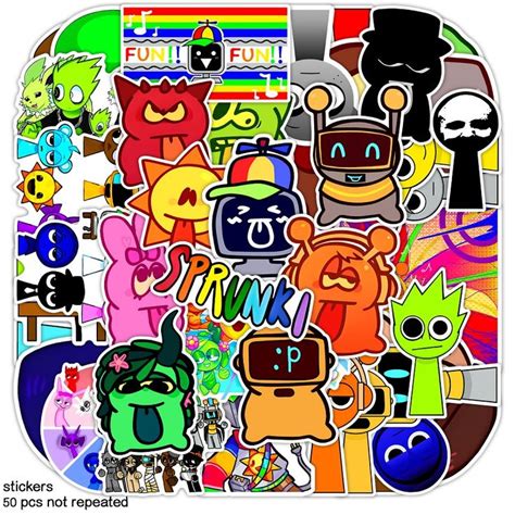 Image result for Sticker Paper Fun Sprunki Stickers