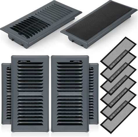 Rossesay 12 Set 4" x 10" Floor Vents Register with Screen Cover ...