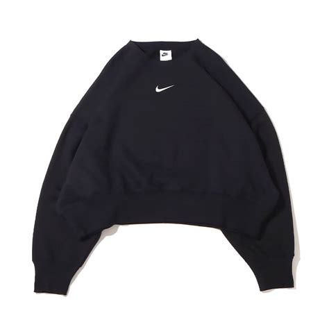 NIKE AS W NSW PHNX FLC OOS CREW BLACK/SAIL 23HO-I（ナイキ ウィメンズ NSW スタイル ...
