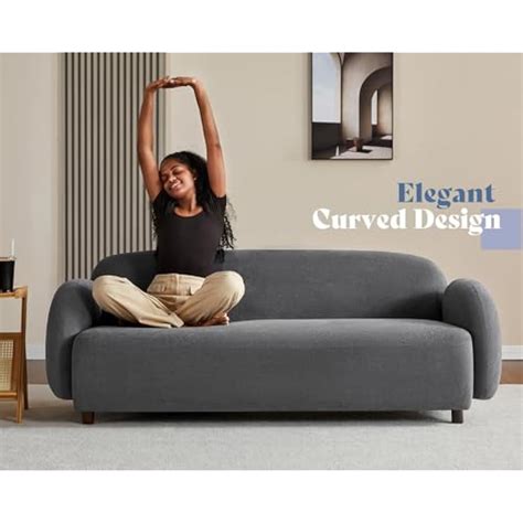 PaPaJet 3 Seater Sofa, Modern Couch with Soft Boucle India | Ubuy