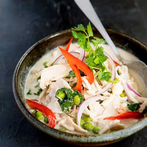Thai Style Coconut Chicken Soup • My Pocket Kitchen