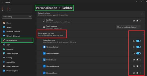 Image result for Setting Taskbar Icons