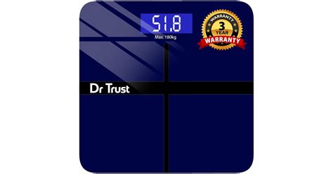 Dr Trust (USA) Electronic Executive Rechargeable Digital Weighing Scale ...