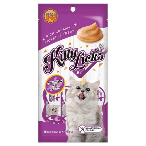 Buy Kitty Licks Chicken Liver Cat Treats Online | Supertails