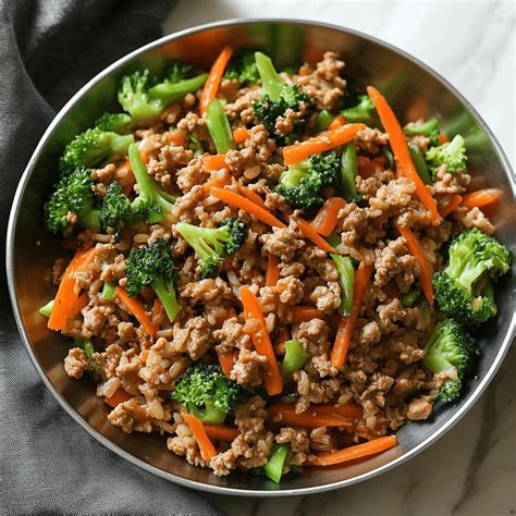 Quick Ground Turkey Teriyaki Rice Bowl Recipe - Things Cook