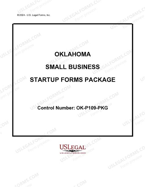 Oklahoma Small Business Startup Package | US Legal Forms