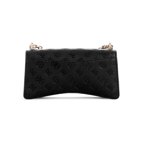 Buy Guess Black Self Design Gerty Convertible Sling Bag Online