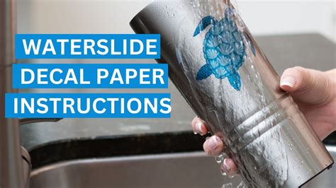 How To Use Waterslide Decal Paper (Infographic Instructions) - Royal ...