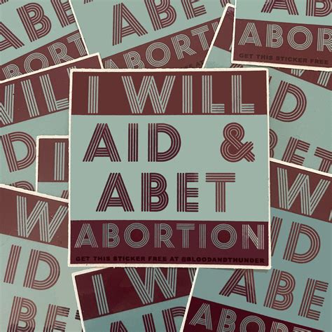 Aid and Abet Sticker (Free with purchase) - Blood & Thunder