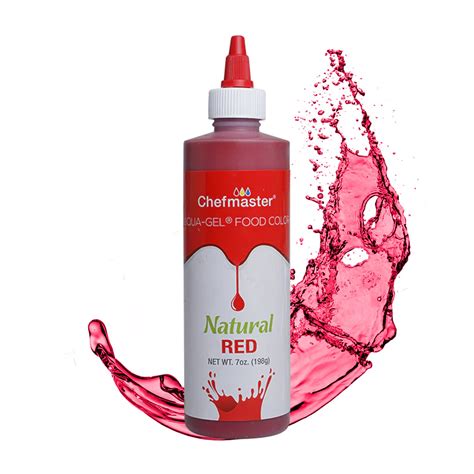 Amazon.com : Chefmaster Red Natural Food Coloring | Plant-Based Dye for ...