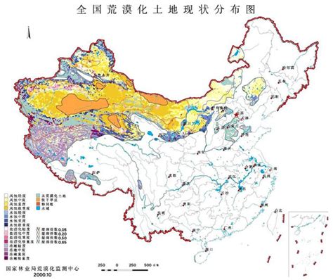 中国森林和沙漠面积地图_百度知道