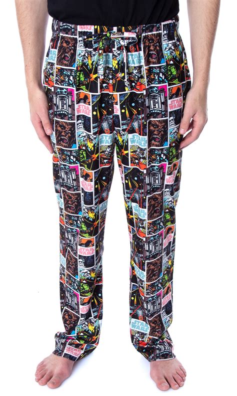 Buy Star Wars Mens Comic Book Allover Pattern Sleep Lounge Pajama Pants ...