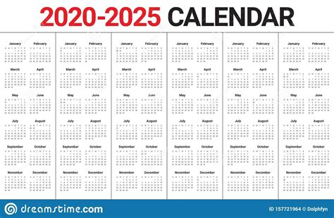 2025 Calendar With Day Numbers
