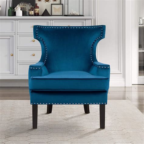 Buy Lexicon Leah Accent Chair, Blue Online at Lowest Price in Ubuy ...