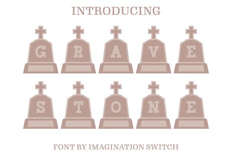 Gravestone Font by Imagination Switch · Creative Fabrica