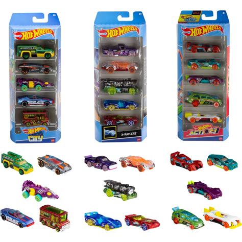 Buy Hot Wheels Toy Cars, Bundle of 15 1:64 Scale Vehicles, Includes 3 5 ...