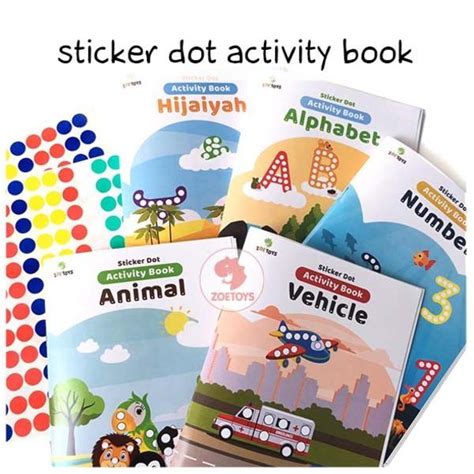 Jual Zoetoys Reusable Sticker Dot Activity Set Book | Christmas ...